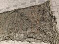 Tarnnetz Wehrmacht ca. 3 x3 Meter, mit Spannleinen und Transportbeutel. Für Fahrzeuge, Geschütze und Unterstände. Selten