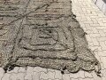 Tarnnetz Wehrmacht ca. 3 x3 Meter, mit Spannleinen und Transportbeutel. Für Fahrzeuge, Geschütze und Unterstände. Selten