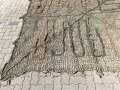 Tarnnetz Wehrmacht ca. 3 x3 Meter, mit Spannleinen und Transportbeutel. Für Fahrzeuge, Geschütze und Unterstände. Selten