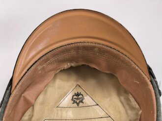 Heer, Schirmmütze für Mannschaften der Infanterie. Guter Gesamtzustand, Kopfgrösse gemessen 57