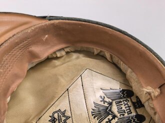 Heer, Schirmmütze für Mannschaften der Infanterie. Guter Gesamtzustand, Kopfgrösse gemessen 57
