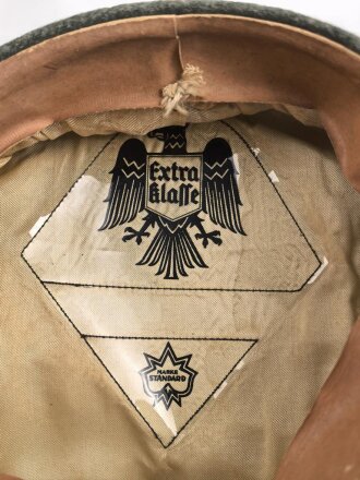 Heer, Schirmmütze für Mannschaften der Infanterie. Guter Gesamtzustand, Kopfgrösse gemessen 57