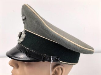 Heer, Schirmmütze für Mannschaften der Infanterie. Guter Gesamtzustand, Kopfgrösse gemessen 57