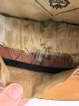 Heer, Schirmmütze für Mannschaften der Infanterie. Guter Gesamtzustand, Kopfgrösse gemessen 57