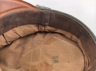 Reichswehr / frühe Wehrmacht, Schirmmütze für einen Offizier der Infanterie. Gestragenes Stück, Kopfgrösse 56