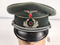 Reichswehr / frühe Wehrmacht, Schirmmütze für einen Offizier der Infanterie. Gestragenes Stück, Kopfgrösse 56