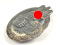 Panzerkampfabzeichen in silber, laut Vorbesitzer dem Hersteller Otto Schickle zuzuordnen