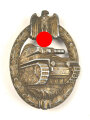 Panzerkampfabzeichen in bronze. Hohl geprägt, Hersteller "A" für Assmann