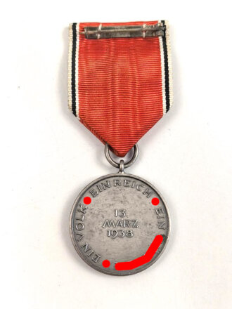 Anschlussmedaille Österreich 13. Oktober 1938 im Etui