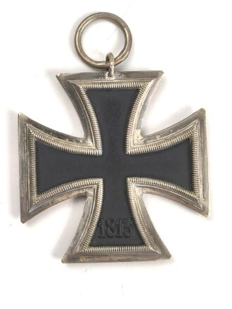 Eisernes Kreuz 2. Klasse 1939 mit Hersteller 93 im Bandring für " Richard Simm & Söhne, Gablonz " / Hakenkreuz mit voller Schwärzung
