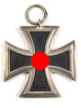 Eisernes Kreuz 2. Klasse 1939 mit Hersteller 93 im Bandring für " Richard Simm & Söhne, Gablonz " / Hakenkreuz mit voller Schwärzung
