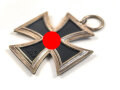 Eisernes Kreuz 2. Klasse 1939 mit Hersteller 93 im Bandring für " Richard Simm & Söhne, Gablonz " / Hakenkreuz mit voller Schwärzung