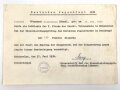 Hitler Jugend Siegernadel 1936, dazu die Urkunde