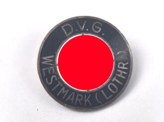 Elsass-Lothringen, Deutsche Volksgemeinschaft Westmark, Mitgliedsabzeichen, die Nadel angeklebt