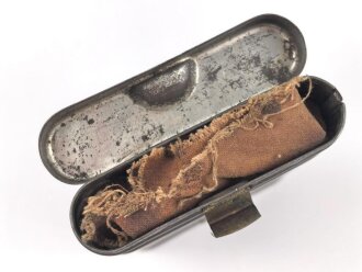 Reinigungsgerät 34 der Wehrmacht. Leerer Behälter, ohne Herstellerbezeichnung