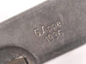 Reinigungsgerät 34 der Wehrmacht. Leerer Behälter, Hersteller " G.Appel 1936"