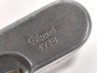 Reinigungsgerät 34 der Wehrmacht. Leerer Behälter, Hersteller " G.Appel 1938"