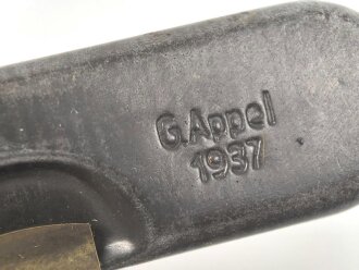Reinigungsgerät 34 der Wehrmacht. Leerer Behälter, Hersteller " G.Appel 1937"
