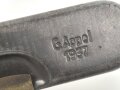 Reinigungsgerät 34 der Wehrmacht. Leerer Behälter, Hersteller " G.Appel 1937"