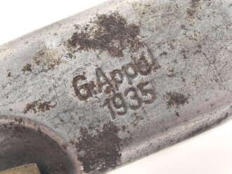 Reinigungsgerät 34 der Wehrmacht. Leerer Behälter, Hersteller " G.Appel 1935"