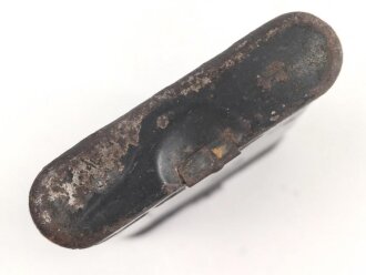 Reinigungsgerät 34 der Wehrmacht. Leerer Behälter, Hersteller "cnx" Luftwaffenblauer Originallack