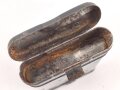 Reinigungsgerät 34 der Wehrmacht. Leerer Behälter, Hersteller "cnx" Luftwaffenblauer Originallack