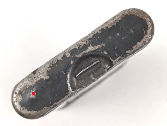 Reinigungsgerät 34 der Wehrmacht. Leerer Behälter, Hersteller "cmr41" Luftwaffenblauer Originallack