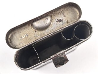Reinigungsgerät 34 der Wehrmacht. Leerer Behälter, Hersteller "cnx" Luftwaffenblauer Originallack