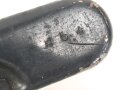 Reinigungsgerät 34 der Wehrmacht. Leerer Behälter, Hersteller "ab41" Luftwaffenblauer Originallack, auf der anderen Seite markiert " P/27"