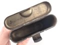 Reinigungsgerät 34 der Wehrmacht. Leerer Behälter, Hersteller "arr43" Luftwaffenblauer Originallack