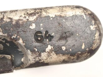 Reinigungsgerät 34 der Wehrmacht. Leerer Behälter, Hersteller "64" Luftwaffenblauer Originallack