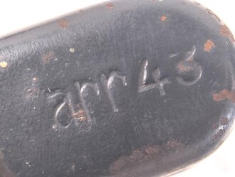 Reinigungsgerät 34 der Wehrmacht. Leerer Behälter, Hersteller "arr43" Luftwaffenblauer Originallack