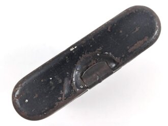 Reinigungsgerät 34 der Wehrmacht. Leerer Behälter, Hersteller "arr43" Luftwaffenblauer Originallack