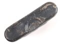 Reinigungsgerät 34 der Wehrmacht. Leerer Behälter, Hersteller "arr43" Luftwaffenblauer Originallack