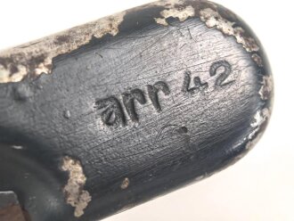 Reinigungsgerät 34 der Wehrmacht. Leerer Behälter, Hersteller "arr42" Luftwaffenblauer Originallack
