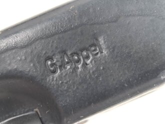 Reinigungsgerät 34 der Wehrmacht. Leerer Behälter, Hersteller "G.Appel" Luftwaffenblauer Originallack
