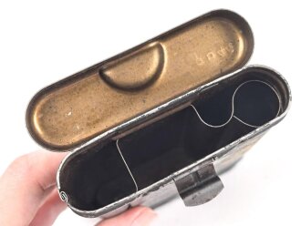 Reinigungsgerät 34 der Wehrmacht. Leerer Behälter, Hersteller "ab44" Luftwaffenblauer Originallack
