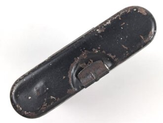 Reinigungsgerät 34 der Wehrmacht. Leerer Behälter, Hersteller "arr4" Luftwaffenblauer Originallack