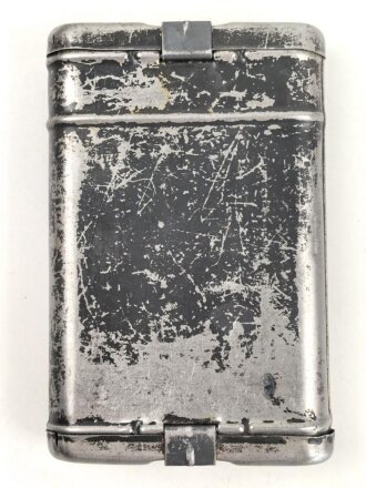 Reinigungsgerät 34 der Wehrmacht. Leerer Behälter, Hersteller "arr4" Luftwaffenblauer Originallack