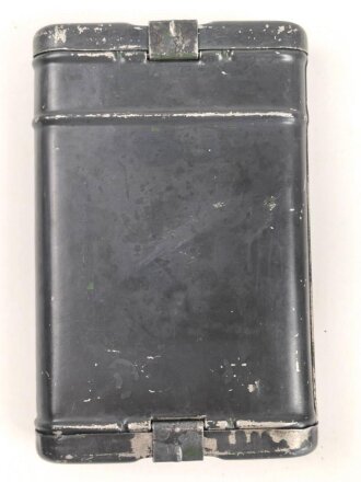 Reinigungsgerät 34 der Wehrmacht. Leerer Behälter, Hersteller "arr4" Luftwaffenblauer Originallack