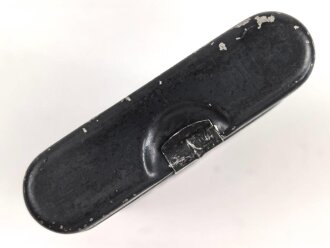 Reinigungsgerät 34 der Wehrmacht. Leerer Behälter, Hersteller "arr4" Luftwaffenblauer Originallack