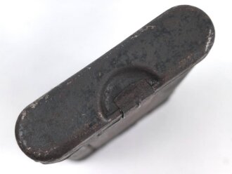 Reinigungsgerät 34 der Wehrmacht. Leerer Behälter, Hersteller "ab43" Luftwaffenblauer Originallack