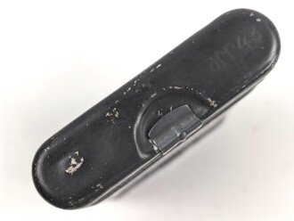 Reinigungsgerät 34 der Wehrmacht. Leerer Behälter, Hersteller "arr43" Luftwaffenblauer Originallack
