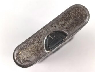Reinigungsgerät 34 der Wehrmacht. Leerer Behälter, Hersteller "HAWIG 1940" Luftwaffenblauer Originallack