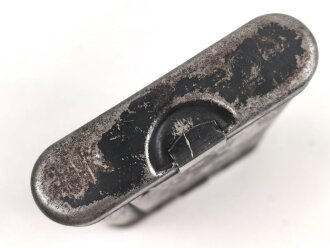 Reinigungsgerät 34 der Wehrmacht. Leerer Behälter, Hersteller "HAWIG 1940" Luftwaffenblauer Originallack