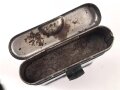 Reinigungsgerät 34 der Wehrmacht. Leerer Behälter, Hersteller "64" Luftwaffenblauer Originallack
