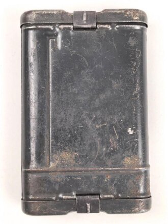 Reinigungsgerät 34 der Wehrmacht. Leerer Behälter, Hersteller "HAWIG 1940" Luftwaffenblauer Originallack