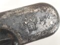 Reinigungsgerät 34 der Wehrmacht. Leerer Behälter, Hersteller "HAWIG 1940" Luftwaffenblauer Originallack