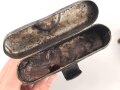 Reinigungsgerät 34 der Wehrmacht. Leerer Behälter, Hersteller "Mundlos 1940" Luftwaffenblauer Originallack