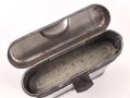 Reinigungsgerät 34 der Wehrmacht. Leerer Behälter, Hersteller "arr43" Luftwaffenblauer Originallack